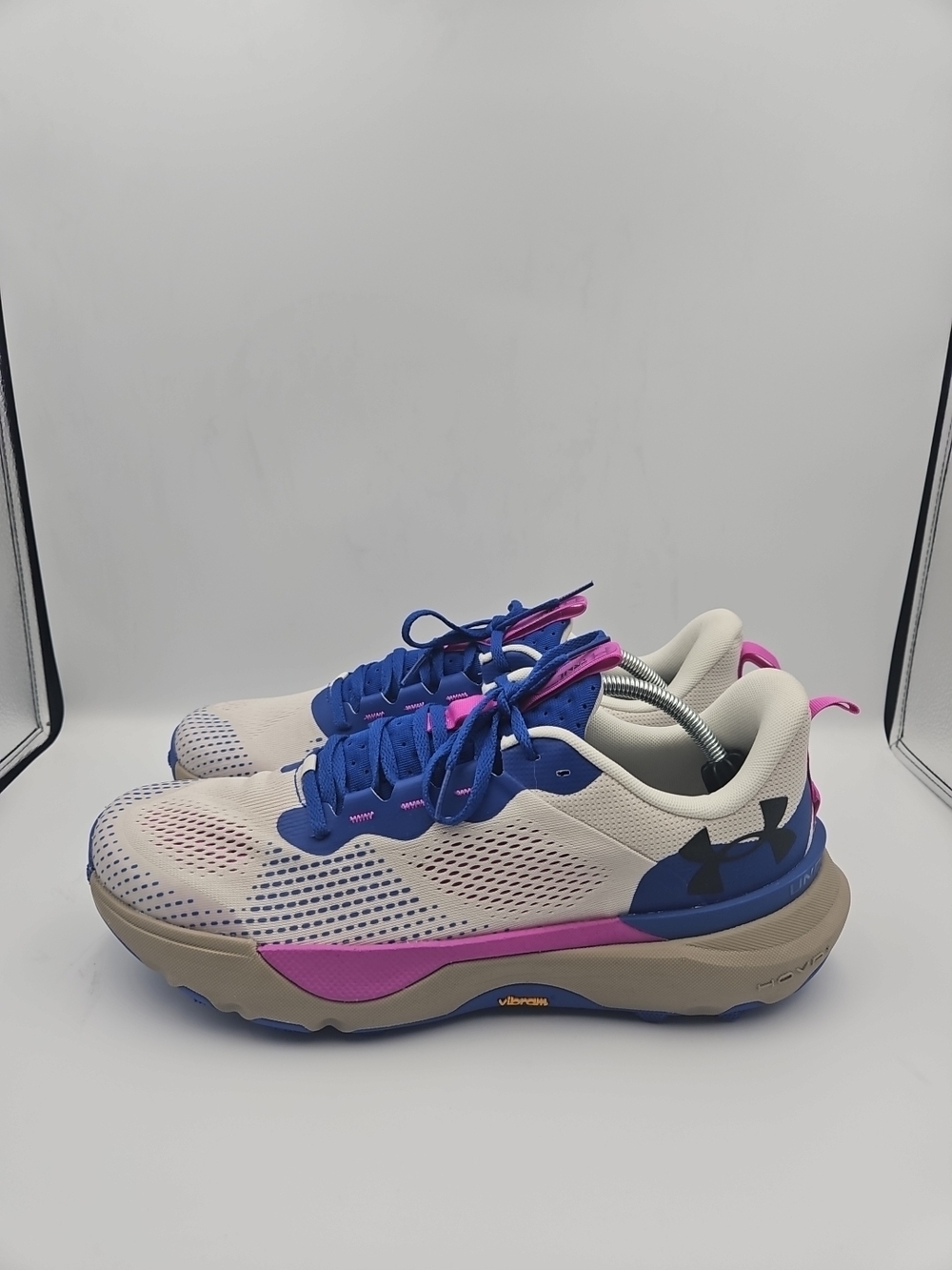 Under Armour Men’s Sneakers - Cream, Blue & Pink